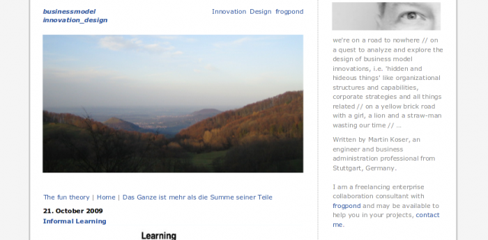 business model innovation design » Informal Learning_1256372908389